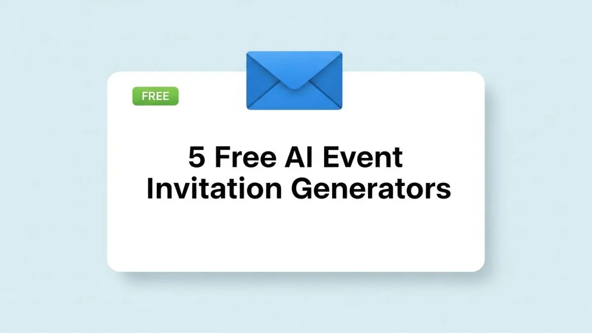 5 Free AI Event Invitation Generators