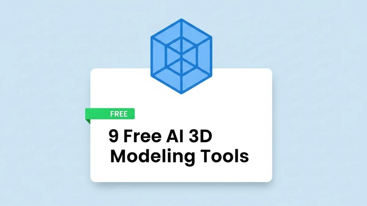 9 Free AI 3D Modeling Tools