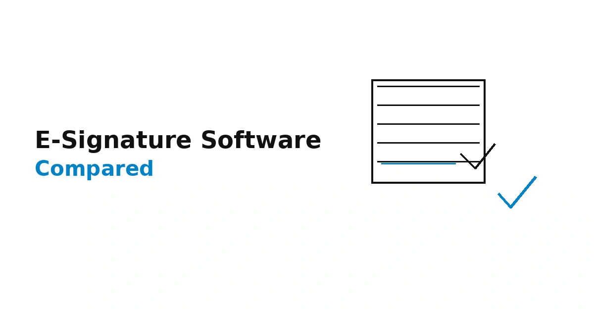 Best E-Signature Software Compared (2026)