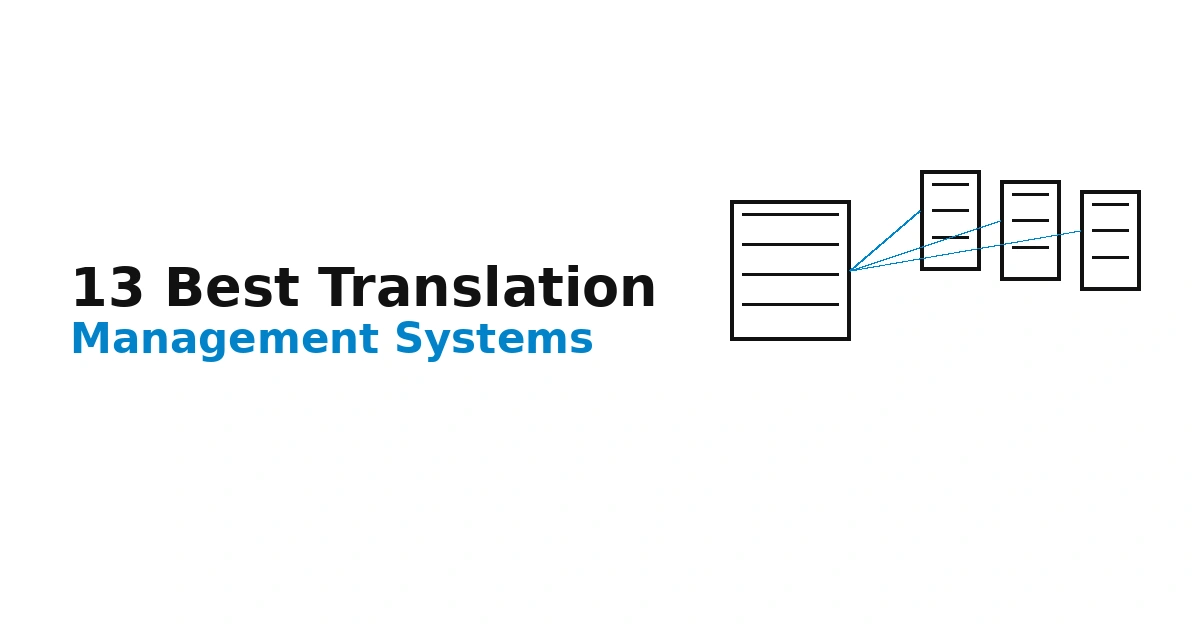 13 Best Translation Management Systems for Websites