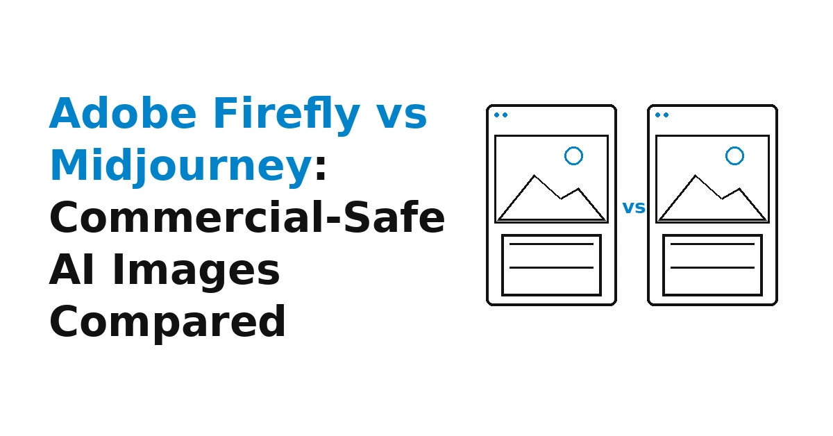 Adobe Firefly vs Midjourney: Commercial-Safe AI Images Compared