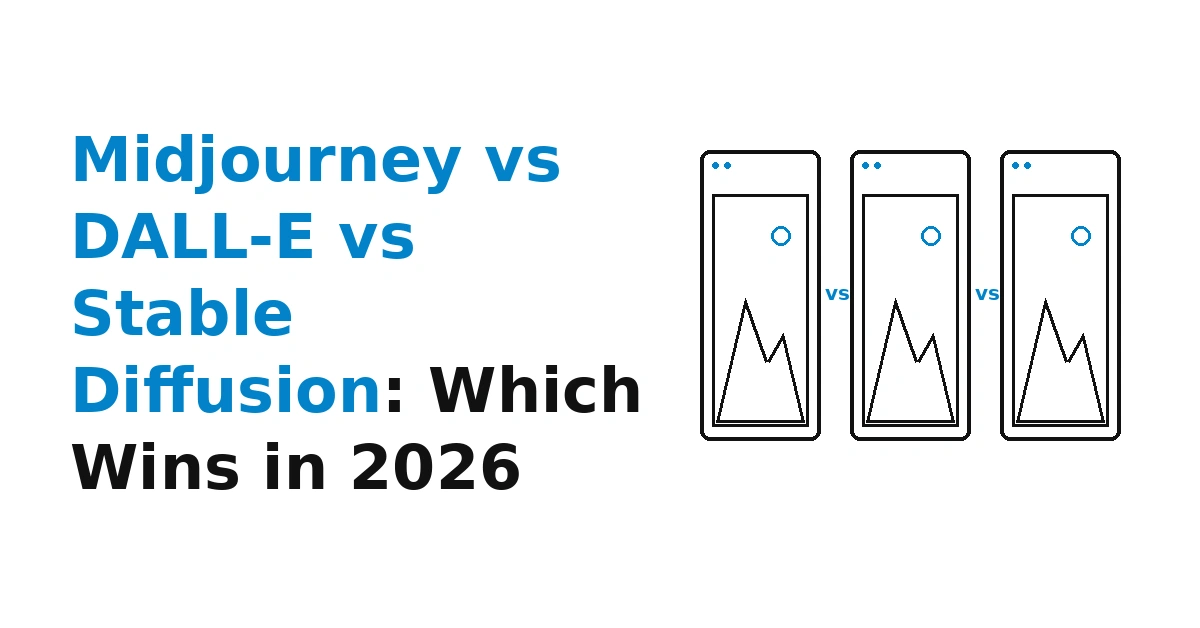 Midjourney vs. DALL-E vs. Stable Diffusion: Which Wins in 2026?
