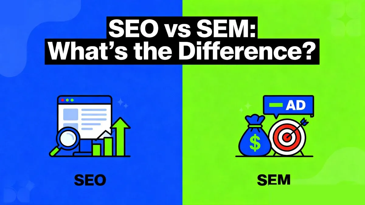 SEO vs SEM: What's the Difference? Complete Guide 2025