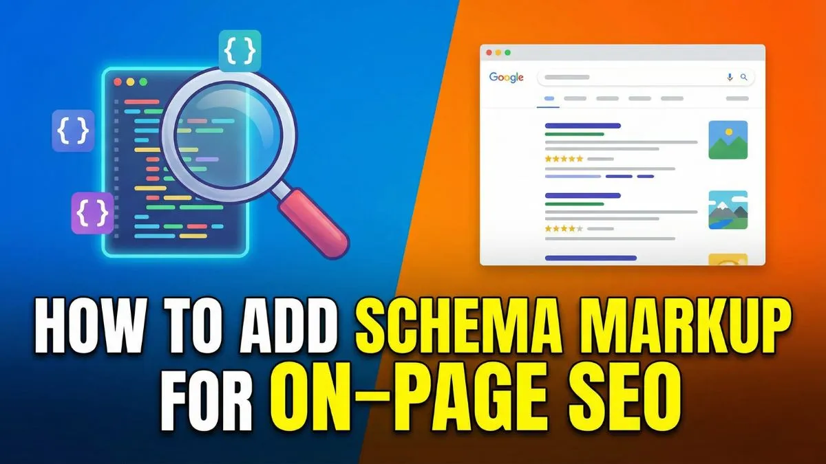 How to Add Schema Markup for On-Page SEO