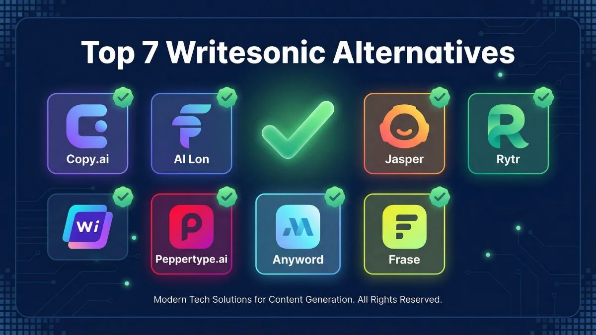 Top 7 Best Writesonic Alternatives for SEO Blog Writing