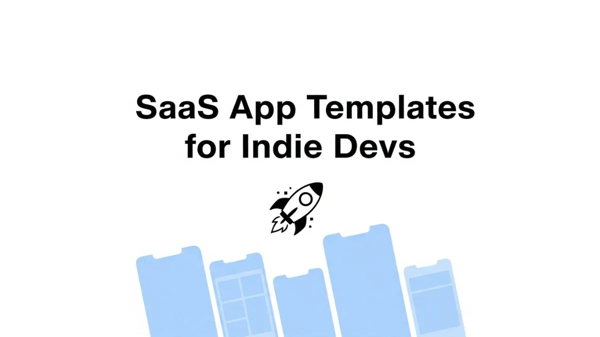 Best SaaS App Templates for Indie Developers