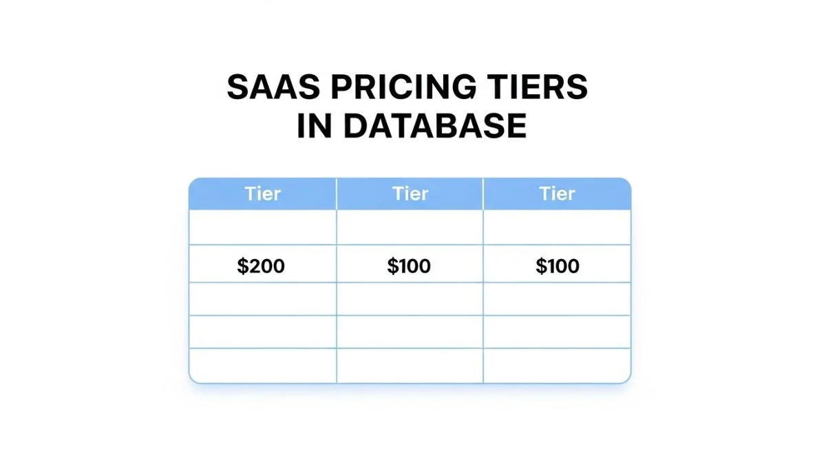 How to Handle SaaS Pricing Tiers in Your Database