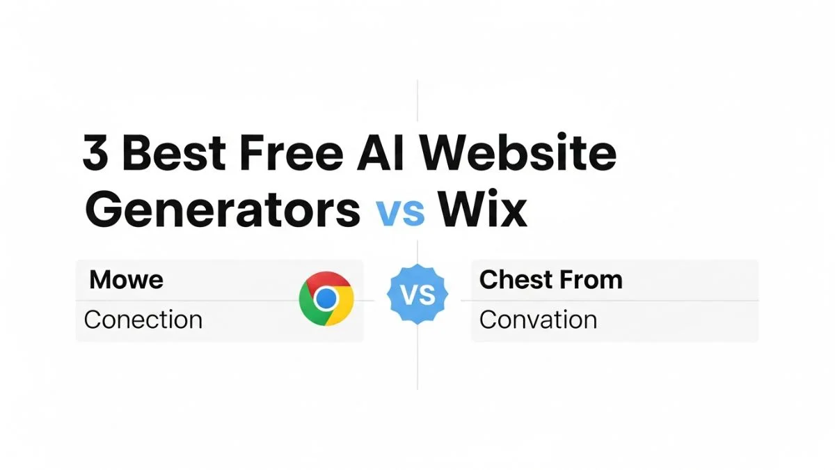 3 Best Free AI Website Generators vs Wix