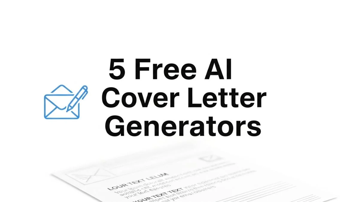 5 Free AI Cover Letter Generators