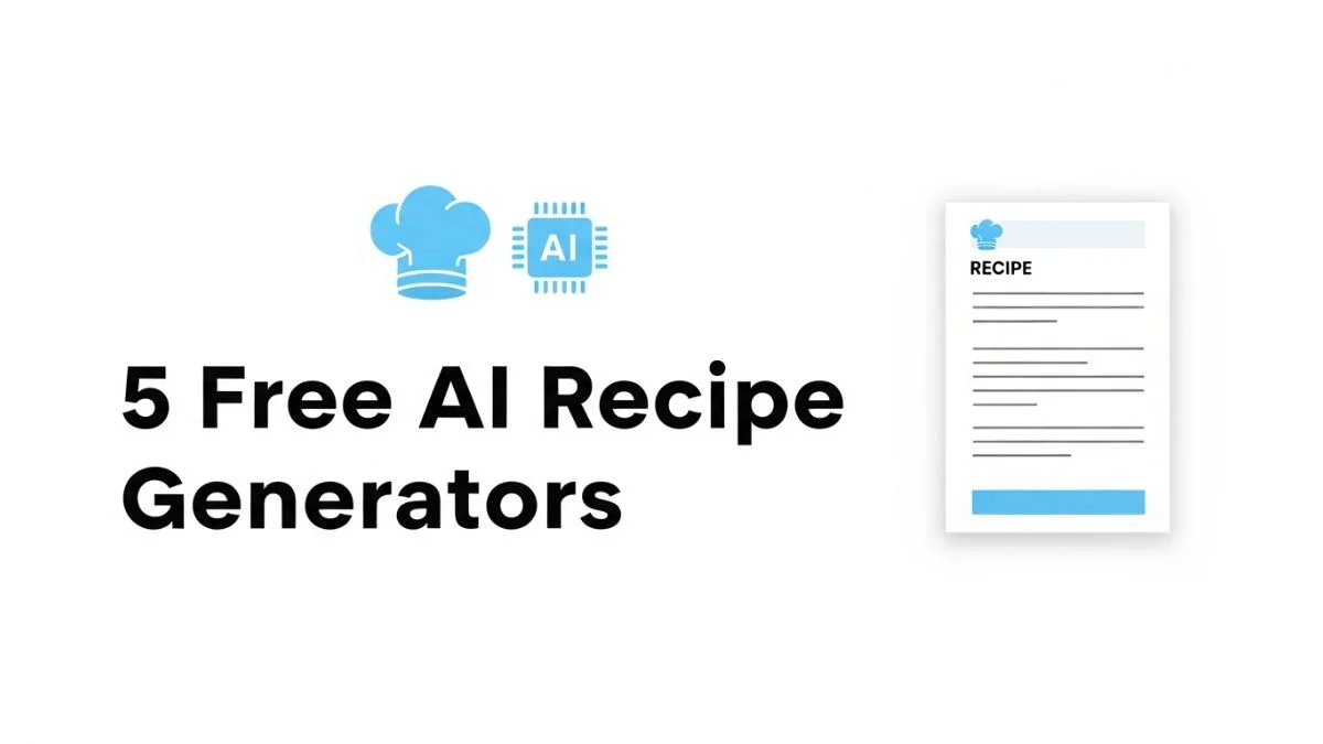 5 Free AI Recipe Generators