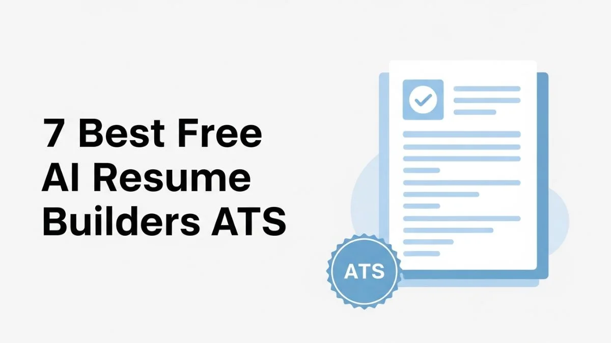 7 Best Free AI Resume Builders (ATS)