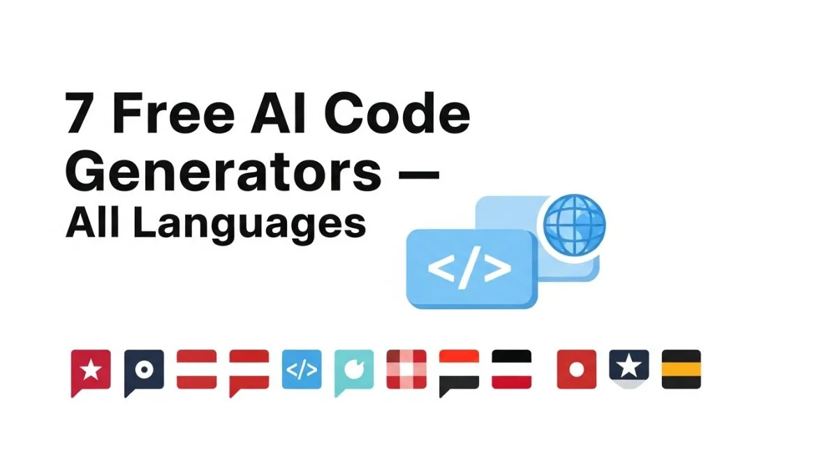 7 Free AI Code Generators for All Programming Languages