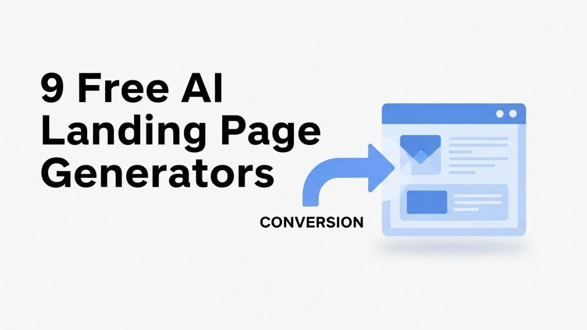 9 Free AI Landing Page Generators