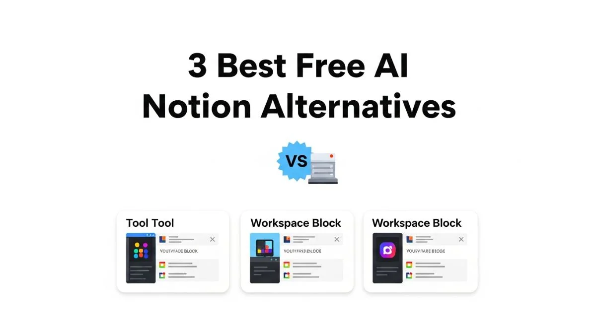 3 Best Free AI Notion Alternatives