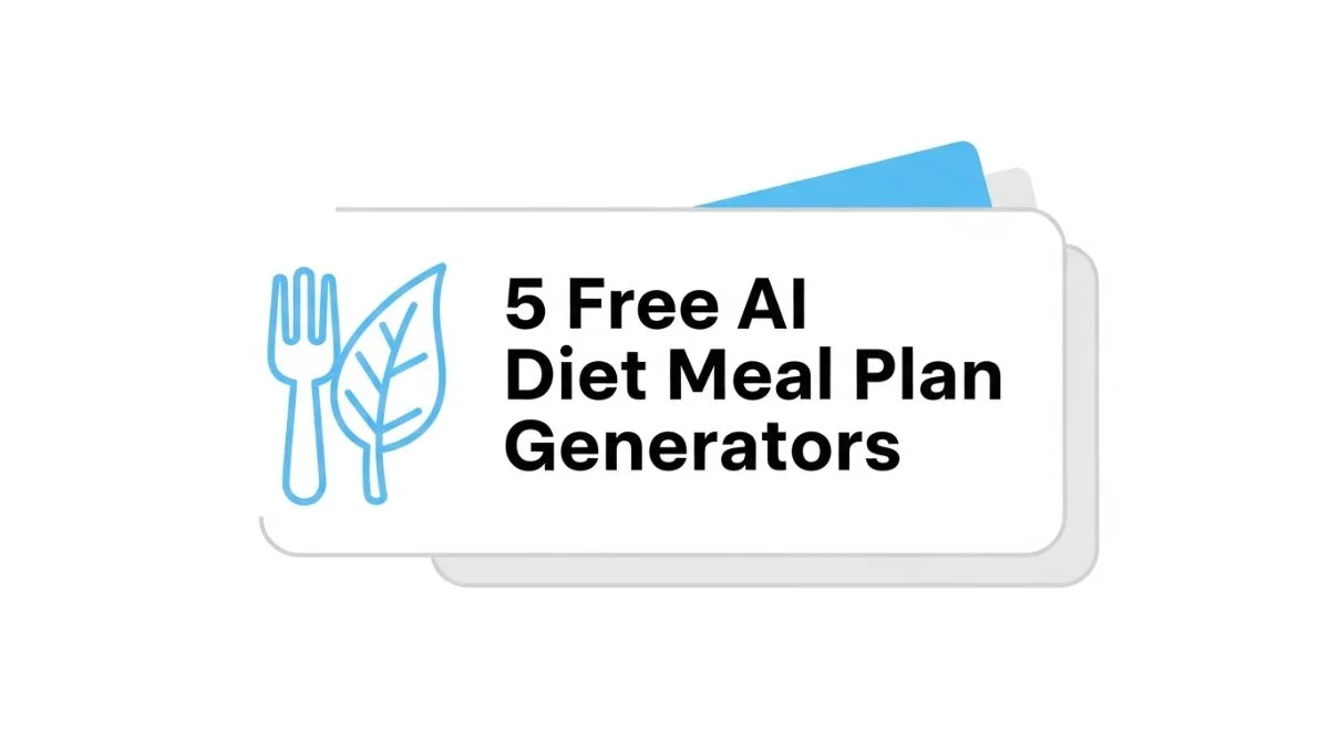5 Free AI Diet Meal Plan Generators