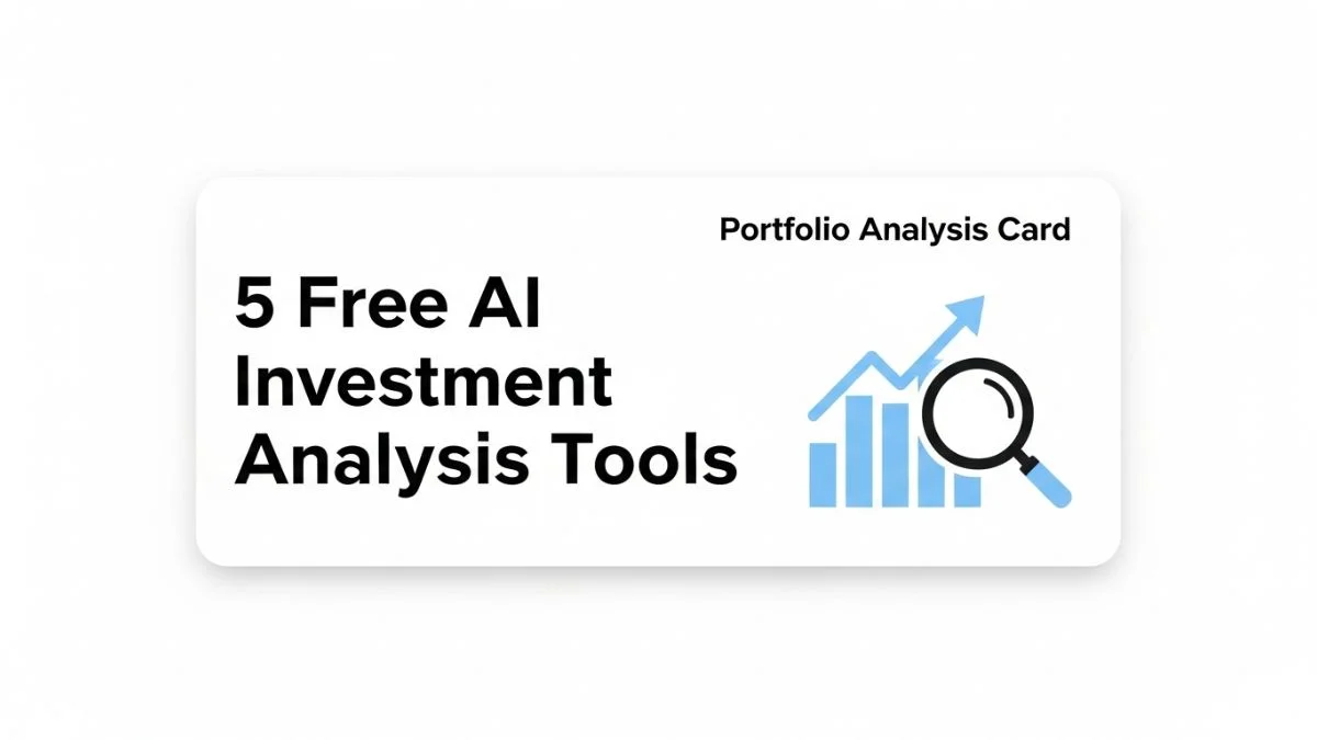 5 Free AI Investment Analysis Tools