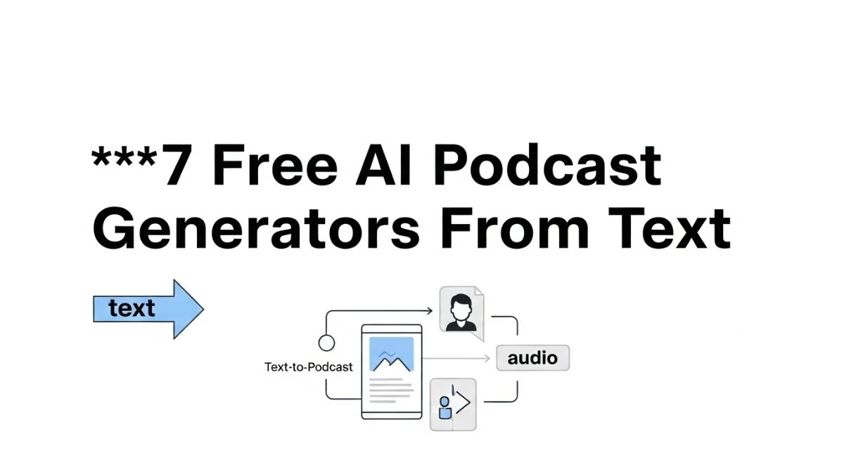 7 Free AI Podcast Generators From Text