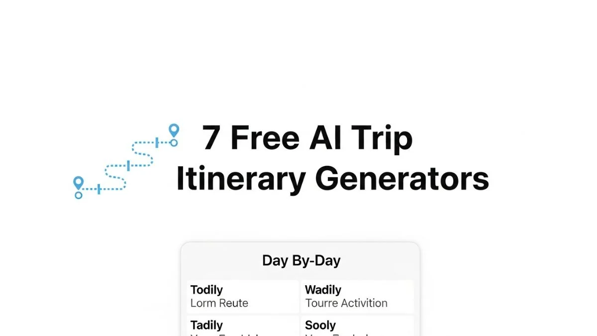 7 Free AI Trip Itinerary Generators