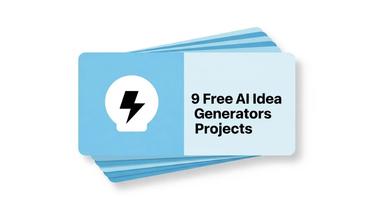 9 Free AI Idea Generators Projects