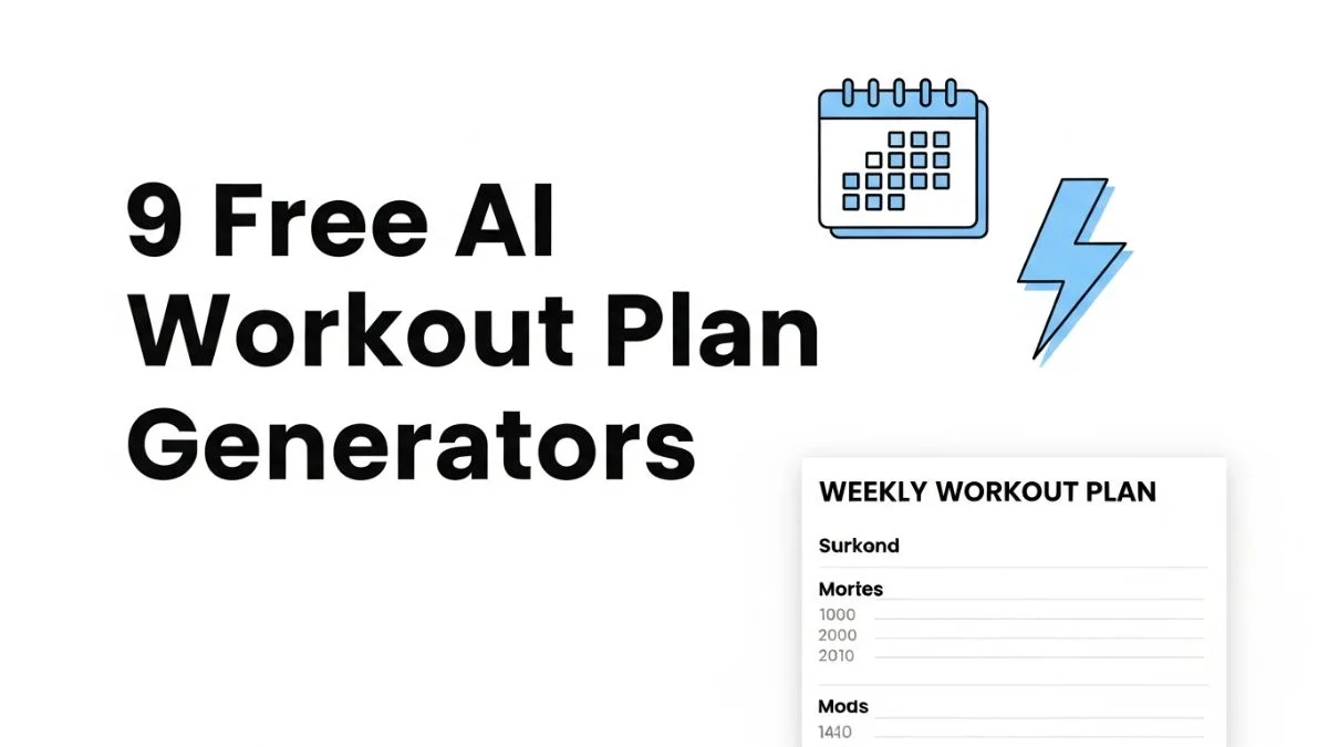9 Free AI Workout Plan Generators