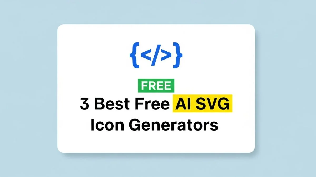 3 Best Free AI SVG Icon Generators