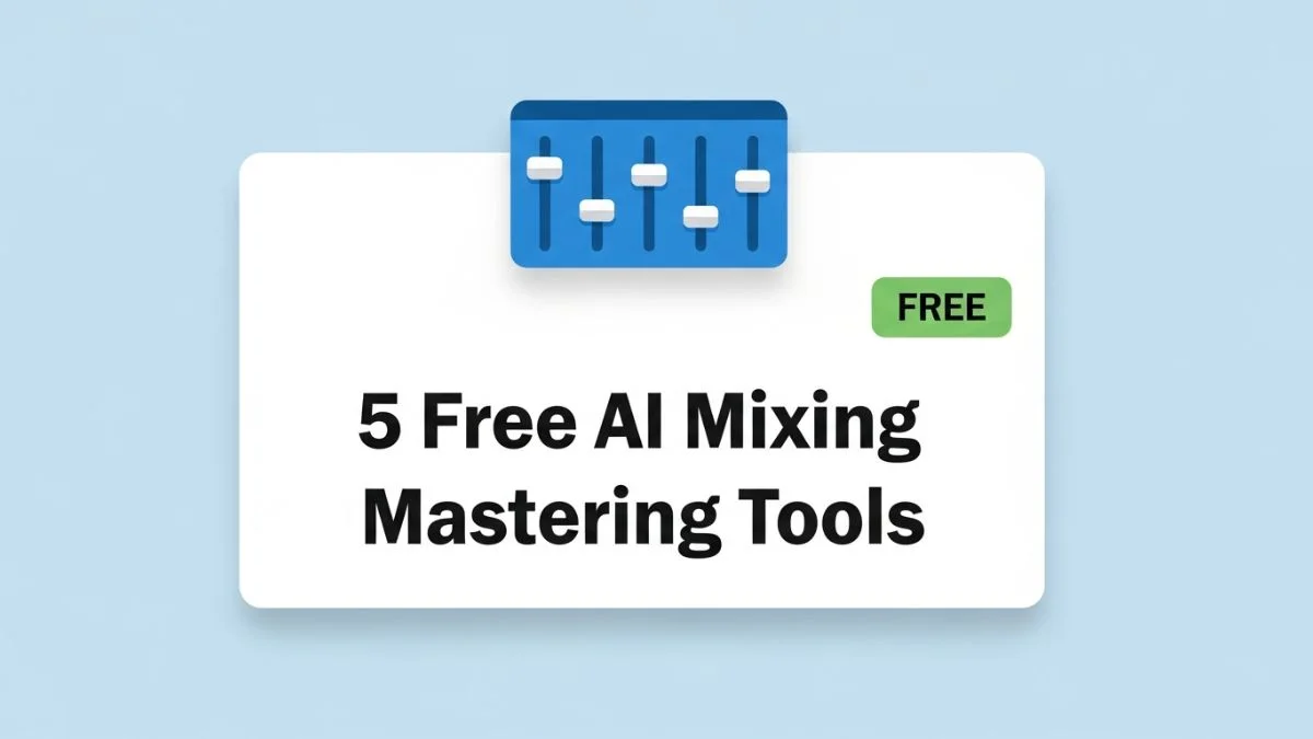 5 Free AI Mixing Mastering Tools