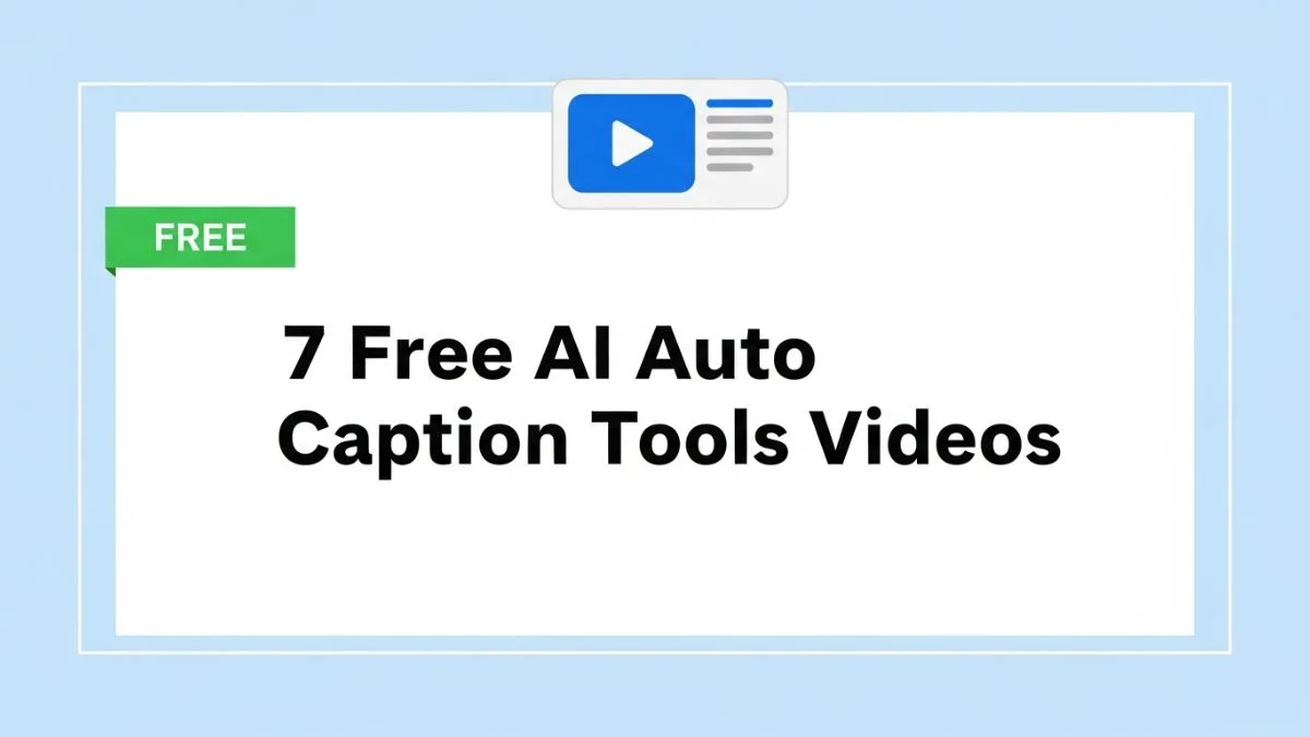 7 Free AI Auto Caption Tools Videos